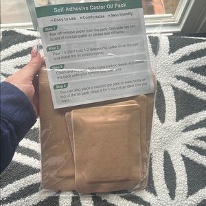 Self-Adhesive Castor Oil Pack